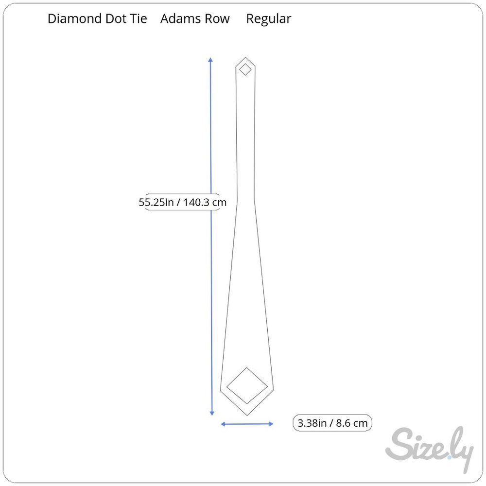 Adams Row Diamond Dot Tie - Picture 4 of 4